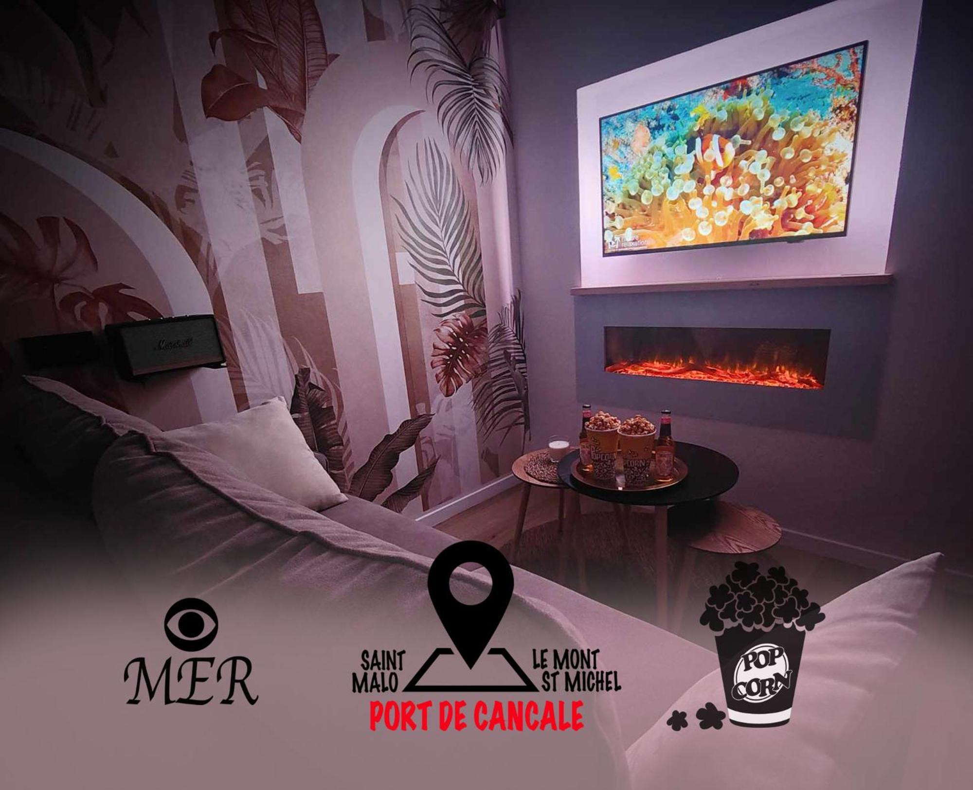 La Merveille By Mrodbnb - Appart Neuf - Vue Mer - 25M Plage & Resto - Cine - Cheminee - Popcorn Канкаль Экстерьер фото